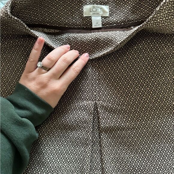 🌞 NWOT The Loft Brown Mini Skirt - Picture 4 of 6